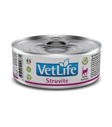 Лікувальний вологий корм для котів Farmina Vet Life Struvite для розчинення струвітних уролітів, 85 г