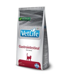Лечебный сухой корм для кошек Farmina Vet Life Gastrointestinal при заболеваниях ЖКТ, 10 кг