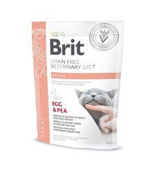 Лікувальний сухий корм для котів Brit VetDiets GF Renal при захворюваннях нирок, з яйцем та горохом, 400 г