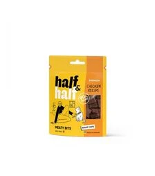 Лакомства для кошек Half&Half мясные кусочки, с курицей, 50 г