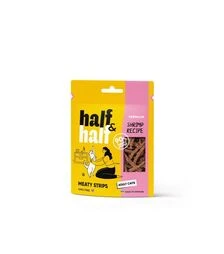 Лакомства для кошек Half&Half мясные полосочки, с креветкой, 50 г