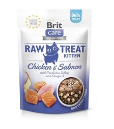 Лакомства для котят Brit Raw Treat Freeze-Dried Kitten с курицей и лососем, 40 г