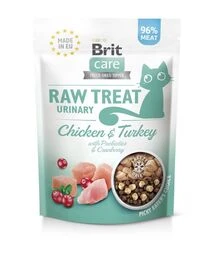 Лакомства для кошек Brit Raw Treat Freeze-Dried Urinary для мочевыделительной системы, с курицей и индейкой, 40 г