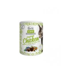 Лакомства для кошек Brit Care Superfruits с курицей, облепихой и черникой, 100 г