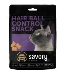 Хрумкі ласощі-подушечки для котів Savory Cats Snacks Pillows Hair Ball Control для виведення шерсті, 180 г