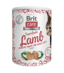 Лакомства для кошек Brit Care Superfruits Snack с ягненком и кокосом, 100 г
