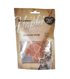 Лакомство для кошек Flamingo роллы с мясом лосося, 50 г