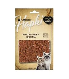 Лакомство для кошек Flamingo мягкие кубики с мясом кролика, 50 г