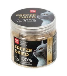 Лакомство для кошек WAUCAT Treats Freeze Dried утиное мясо, 20 г