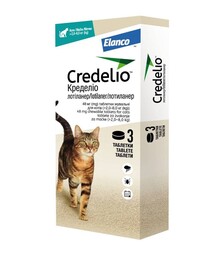 Таблетки жевательные для кошек Elanco Credelio Cat от паразитов, на вес 2-8 кг, 3 шт