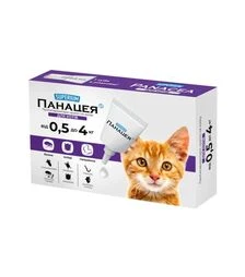 Капли для кошек Superium Панацея от паразитов, на вес 0,5-4 кг