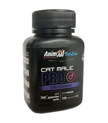 Витамины для кошек AnimAll VetLine Cat Male PRO полифункциональный комплекс, 100 шт