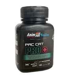 Витамины для кастрированных кошек AnimAll VetLine Pac Cat PRO сбалансированный комплекс, 100 шт