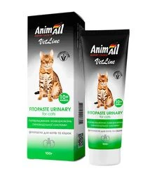 Фитопаста для кошек AnimAll VetLine Urinary для предупреждения заболеваний мочевыделительной системы, 100 г
