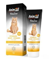 Фитопаста для кошек AnimAll VetLine Multivitamin, 100 г