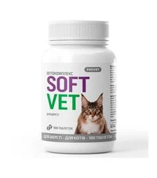 Фитокомплекс для кошек ProVET SoftVet для поддержки шерсти, 100 шт