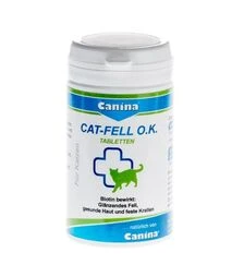 Витаминный комплекс для кошек Canina Cat-Fell O.K. для поддержки шерсти, с биотином и микроэлементами, 100 шт