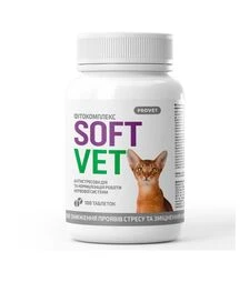 Фитокомплекс для кошек ProVET SoftVet антистрессовый для поддержки нервной системы, 100 шт