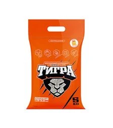 Наполнитель для кошачьих туалетов Тигра натуральный бентонитовый, гранула стандарт, 1,5-2,5 мм, оранжевый, 5 кг