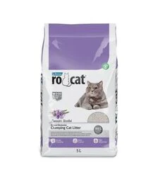 Наповнювач для котячих туалетів RoCat Lavender Scented бентонітовий з ароматом лаванди, 4,3 кг