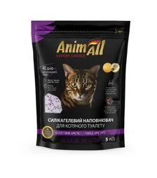 Наповнювач для котячих туалетів AnimAll Premium Кристали аметисту, силікагелевий, 2,1 кг