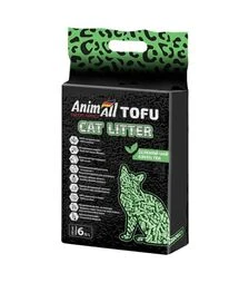 Наповнювач для котячих туалетів AnimAll Tofu Green Tea соєвий з ароматом зеленого чаю, 2,6 кг