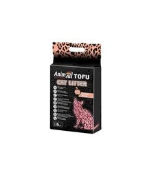 Наповнювач для котячих туалетів AnimAll Tofu Peach соєвий з ароматом персика, 2,6 кг