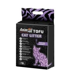Наповнювач для котячих туалетів AnimAll Tofu Lavender соєвий з ароматом лаванди, 2,6 кг