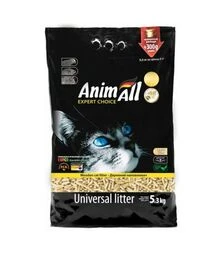 Наповнювач для котячих туалетів AnimAll деревний, 5,3 кг (111290)