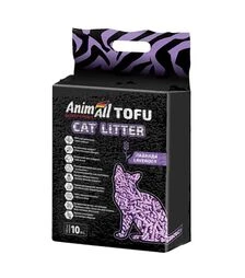 Наполнитель для кошачьих туалетов AnimAll Tofu Lavender соевый с ароматом лаванды, 4,66 кг