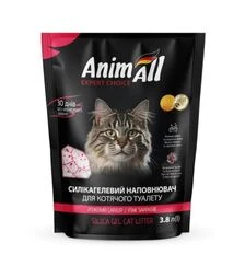 Наполнитель для кошачьих туалетов AnimAll Розовый сапфир, силикагелевый, 1,6 кг