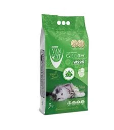 Наполнитель для кошачьих туалетов VanCat Aloe Vera бентонитовый с ароматом алоэ вера, 5 кг