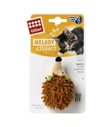 Игрушка для кошек GiGwi Melody Chaser Ежик с электронным чипом, 7 см