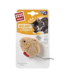 Игрушка для кошек GiGwi Melody Chaser Мышка со звуковым чипом, 13 см