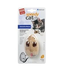Игрушка для кошек GiGwi Speedy Catch Интерактивная мышка, 9 см