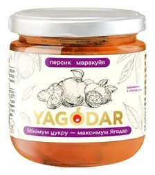 Джем Yagodar персик-маракуйя з низьким вмістом цукру, 210 г