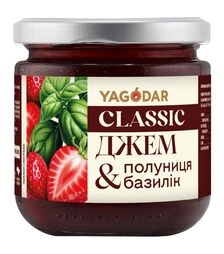 Джем Yagodar полуниця-базилік з низьким вмістом цукру, 210 г