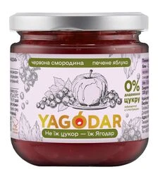 Джем Yagodar червона смородина-печене яблуко без цукру, 210 г