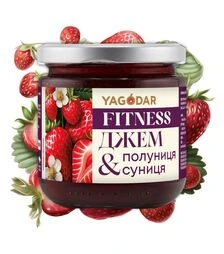 Джем Yagodar полуниця-суниця без цукру, 210 г