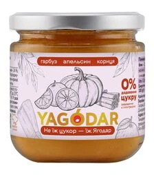 Джем Yagodar гарбуз-апельсин-кориця без цукру, 210 г