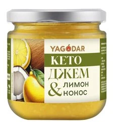 Кето джем Yagodar лимон-кокос без цукру, 210 г