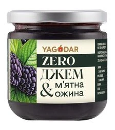 Джем Yagodar дієтичний м'ята-ожина без цукру, 210 г