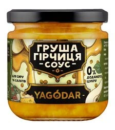 Соус Yagodar для сиру та салатів груша-гірчиця без цукру, 200 г