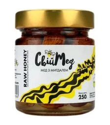 Мед с миндалем Свой мед, 250 г стекло