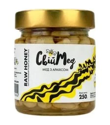 Мед з арахісом Свій мед, 250 г скло