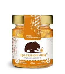 Забрус в травневому меду Правильний мед, 250 г скло