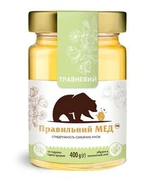 Мед травневий Правильний мед, 400 г скло
