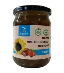 Паста із соняшникового насіння з фініком Продукція, як вона є, 500 г