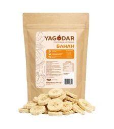 Банан сублімований Yagodar без цукру, 30 г