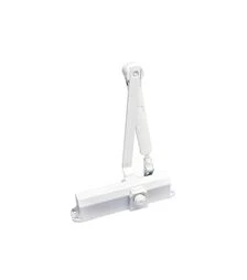 Дверной доводчик DORMA TS Compact с фиксирующей рычажной тягой, Белый (67010211)